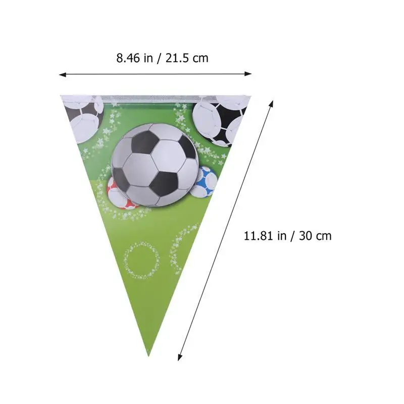 Футбольные украшения для вечеринки в честь Дня рождения поставки Спортивная Тема баннеры гирлянда набор(зеленый