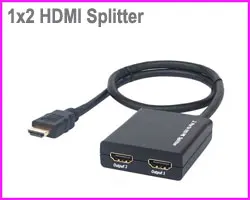 Full 1080P HDMI сплиттер 1X2 порта 50 см HDMI 1,4 HDCP 3D видео с DC5V/1A USB адаптер питания усилитель-разветвитель HDMI кабель