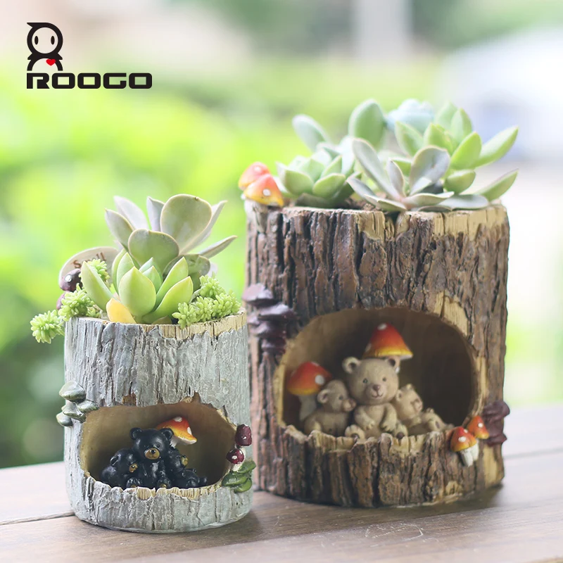 Цветочный горшок Roogo маленькая фотография винтажный цветочный домашний декор