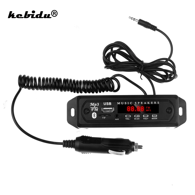 

kebidu Wireless Bluetooth MP3 Decoding Board Module Car USB MP3 Player TF Card Slot / USB / FM / Remote Decoding Board Module