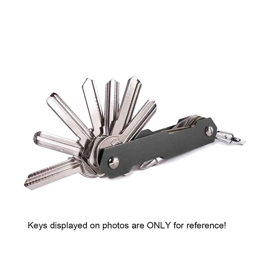 

Key Holder Hard Aluminum Alloy Key Organizer Outdoor Travel Kits EDC Tool Keybone Folder Keychain Key Bar Holder Clip