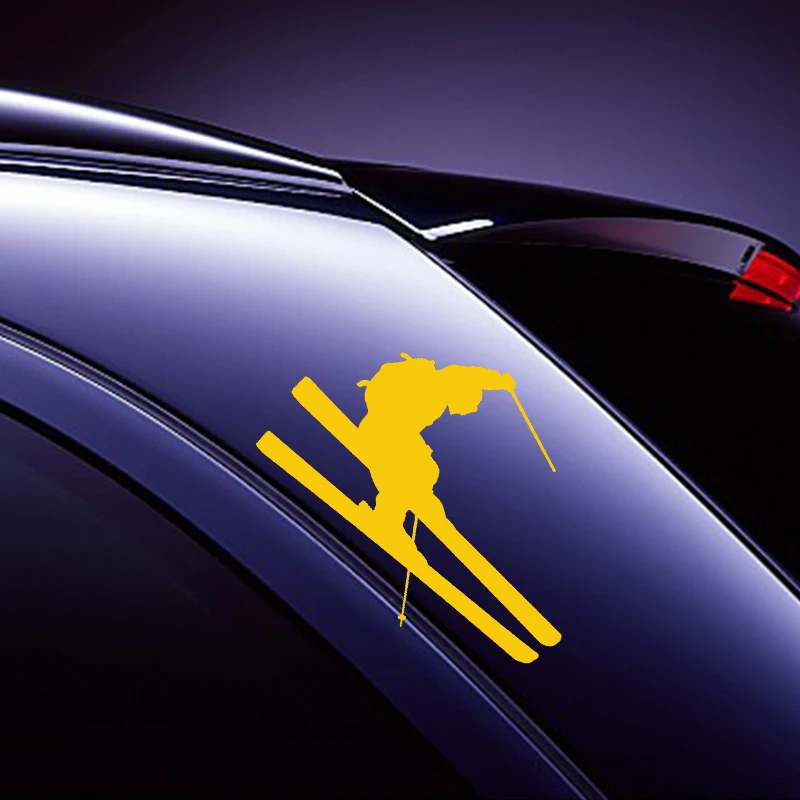 Buy Wholesale 20pcs/lot brave Jump Ski Skier Skis Graphic Car Sticker For Truck