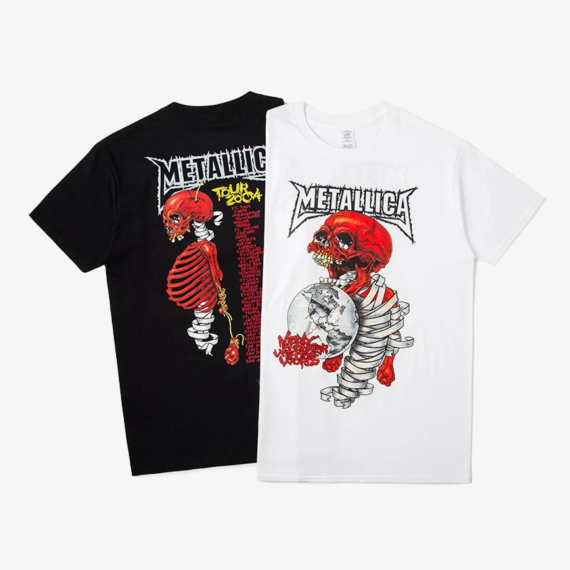 black and red metallica shirt