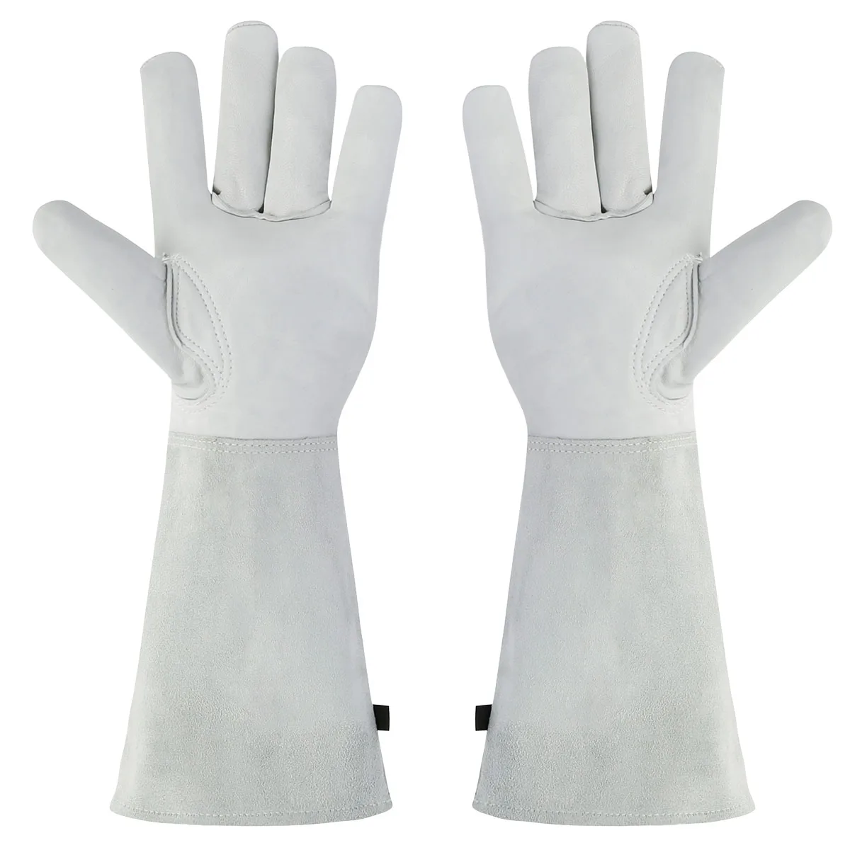 

Rose Pruning Thorn Proof Gloves Goatskin Cowhide Leather Forearm Protection Gauntlet Gardening Gloves for Pruning Cacti