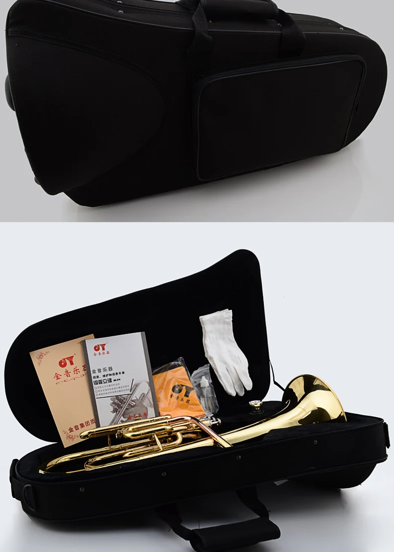 Профессиональный альт Рог JAZZOR JYAH-E100 E плоские ключи высокого класса золото латунь духовой инструмент с мундштуком и чехол