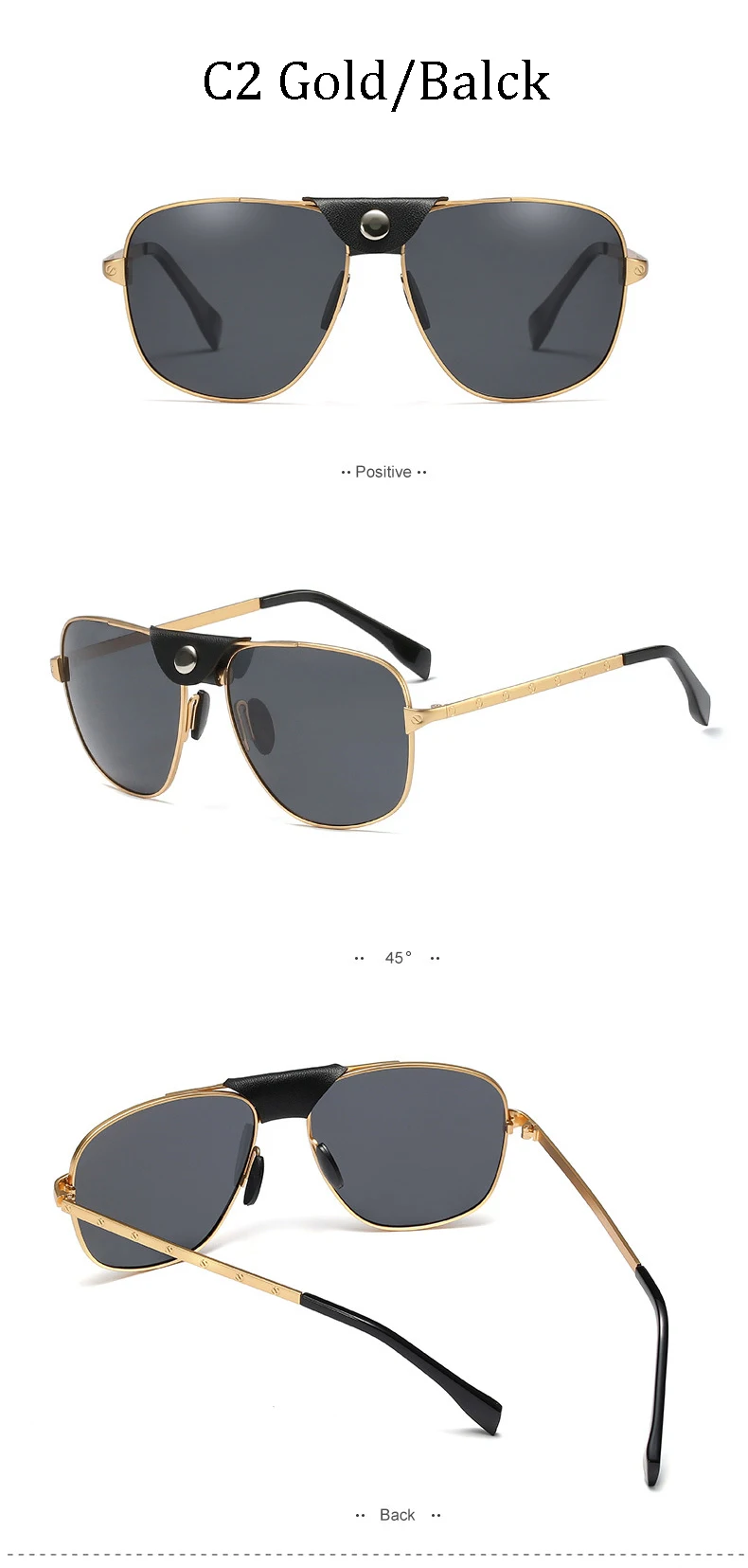 Новинка года LVVKEE Роскошные брендовые Дизайнерские мужские модные классические кожаные солнцезащитные очки для пилота мужские солнцезащитные очки в стиле панк поляризованные для вождения