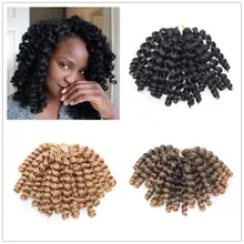 Аксессуары для стайлинга ямайский отказов вьющиеся волосы jumpy Wand Curl твист вязаный крючком косы наращивание волос