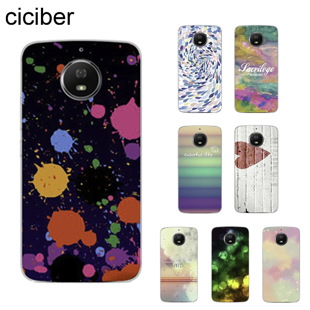 

ciciber Heart pattern Cover For Motorola Moto ONE C G5 G4 G5S G6 P30 E3 E4 E5 Plus Play Power X4 M Phone Cases Shell Soft TPU