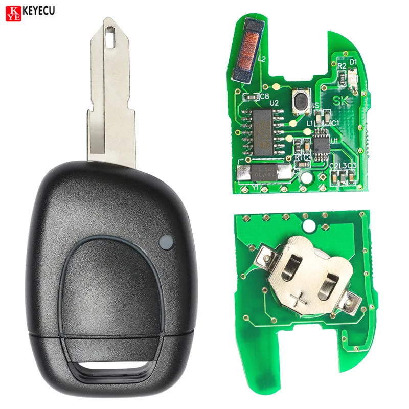 

Keyecu New Remote Car Key Fob 1 Button 433MHz PCF7946 for Renault Megane 2000-2002, Clio 2002-2007, KANGO 2003-2007