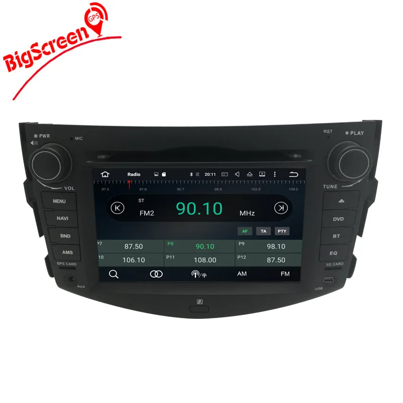 Автомобильный DVD плеер с восьмиядерным процессором Android 9 0 GPS навигацией для Toyota