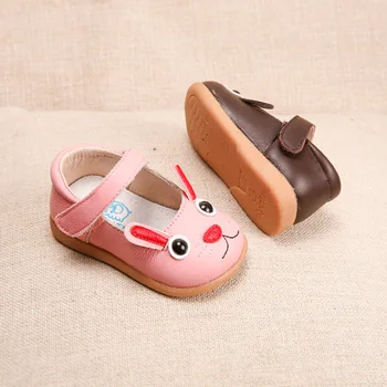 

Genuine Leather Girls Shoes cartoon Baby Toddler Shoes Princess 1-3-5 Years 2018 Spring New Children Leather Shoes Kids