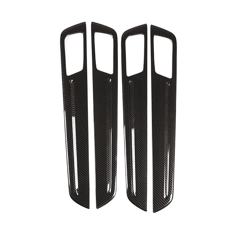 4 шт., углеродное волокно ABS для Porsche Cayenne, декоративная панель для межкомнатных дверей, накладка, аксессуары