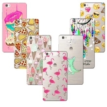 Для Coque Huawei P9 P8 Lite силиконовый чехол с цветочным рисунком живопись мягкая ТПУ прозрачные роскошные задняя крышка Ultra Slim