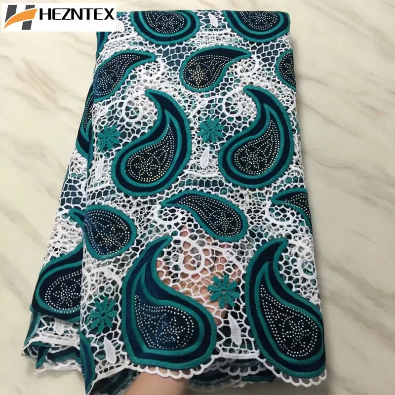 

Noble Milk Silk Nigerian Lace Fabric For Wedding Dark Green African French Lace High Quality Guipure Lace With Stones PLA28-1