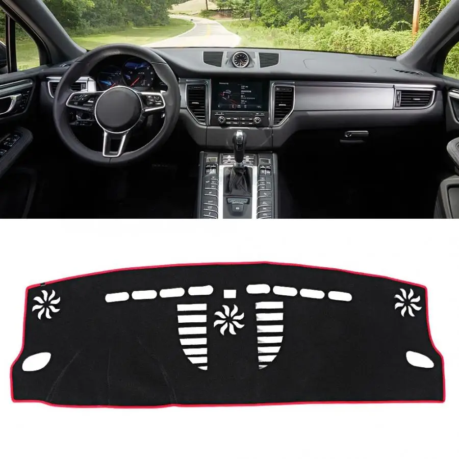 Car Anti-dirty Pad Car Dash Cover Dashboard Mat Dashmat Sun Shade Non-slip Pad Fit for Porsche Macan Car Seat Covers