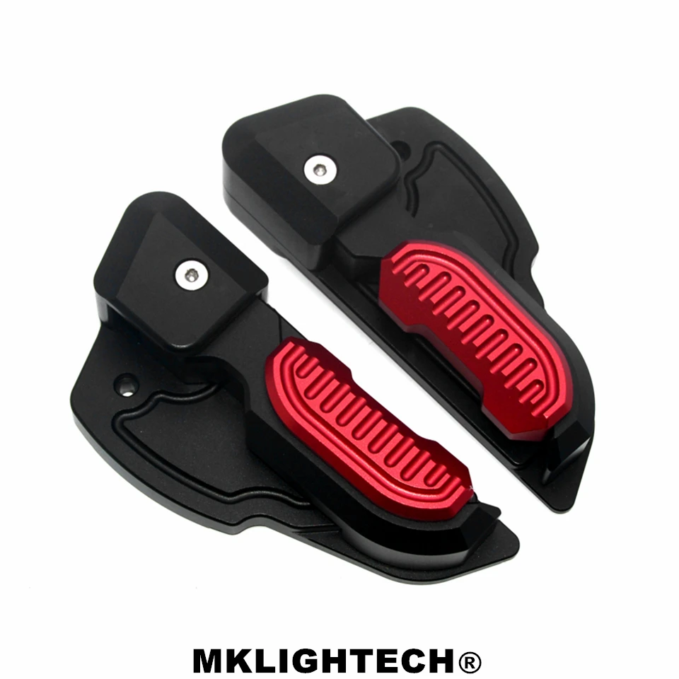 

MKLIGHTECH For Vespa Prima 125 150 Sprint 125 150 3vie Foot Rests Passenger Extensions Extended Footpegs Adapter