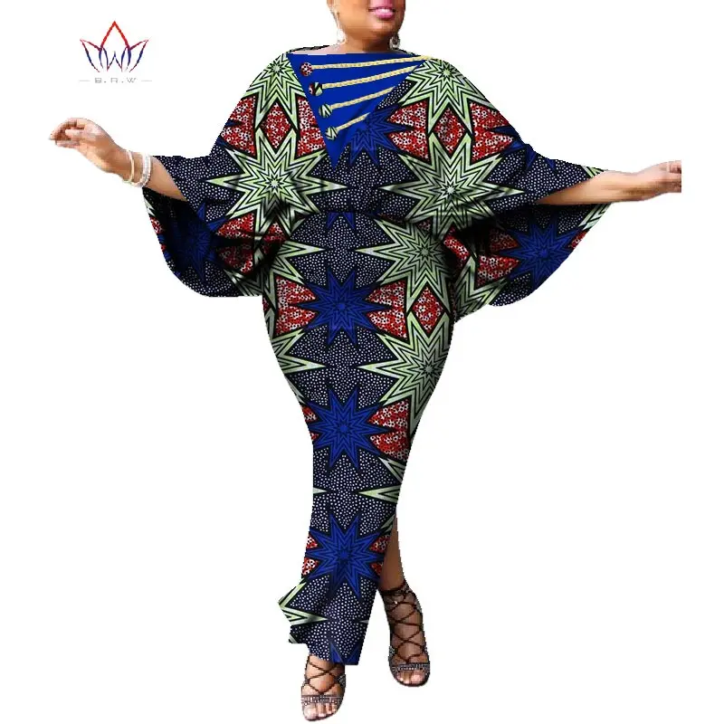 Африканские платья для женщин Bazin Riche, африканская одежда, комплекты из 2 предметов, Дашики, женские комплекты с топом и юбкой WY3369