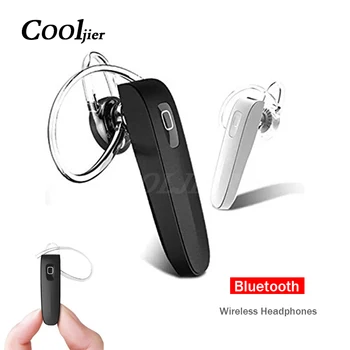 

COOLJIER Stereo Business Earphone Wireless bluetooth headset Sports Hands-free headphones WIth Mic For iPhone X earpiece