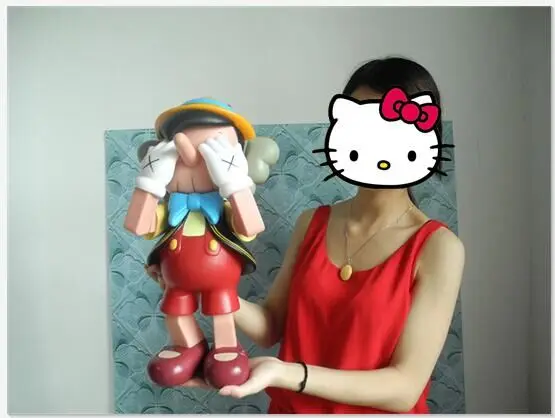 High Quality 47cm Standing OriginalFake KAWS Pinocchio Companion Doll( Fast Shipping) High Quality 47cm Standing OriginalFake KAWS Pinocchio Companion Doll( Fast Shipping)