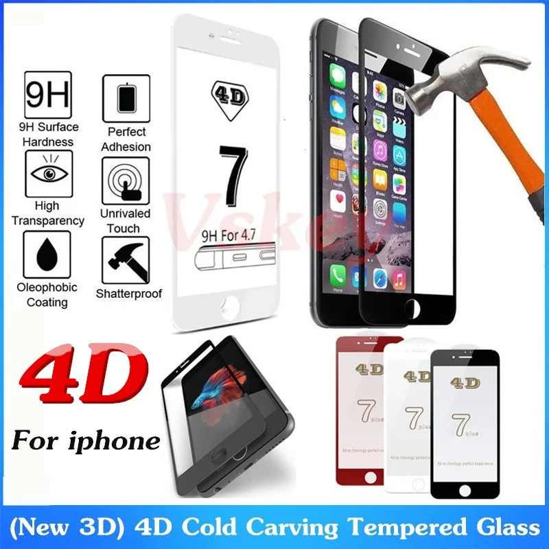 bilder für 10 stücke 4d gebogene cover gehärtetem glas für iphone 7 plus displayschutzfolie für iphone 6 6s plus glas schutz Film bilder für 10 stücke 4d gebogene cover gehärtetem glas für iphone 7 plus displayschutzfolie für iphone 6 6s plus glas schutz Film