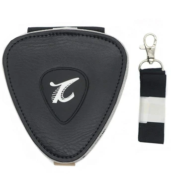 

Guitar Picks Holder, Guitar Plectrums Bag 20Pcs Thickness Picks(0.58Mm,0.71Mm, 0.81Mm)black