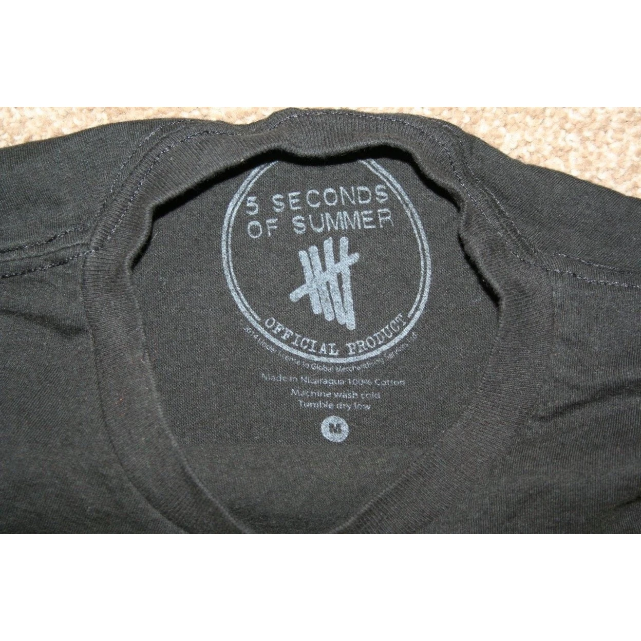 5 SECONDS OF SUMMER Medium Black T-Shirt Chest 35 5SOS Womens (5)