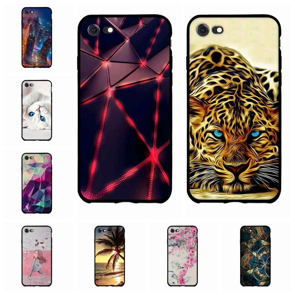 For Apple iPhone 7 Silicone Phone Case For iPhone 7 Back Cover 4.7 inch For iPhone 7G Fundas Bumper Back 3D Painting Funda Case