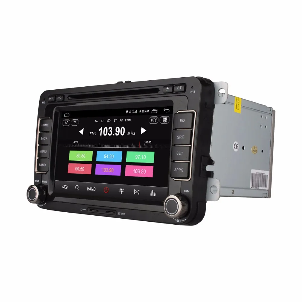 Sale 1024*600 Octa Core Android 6.0 Radio GPS Car DVD Player For Volkswagen VW Magotan Passat B6 CC GOLF Tiguan Jetta Touran  Octavia 2