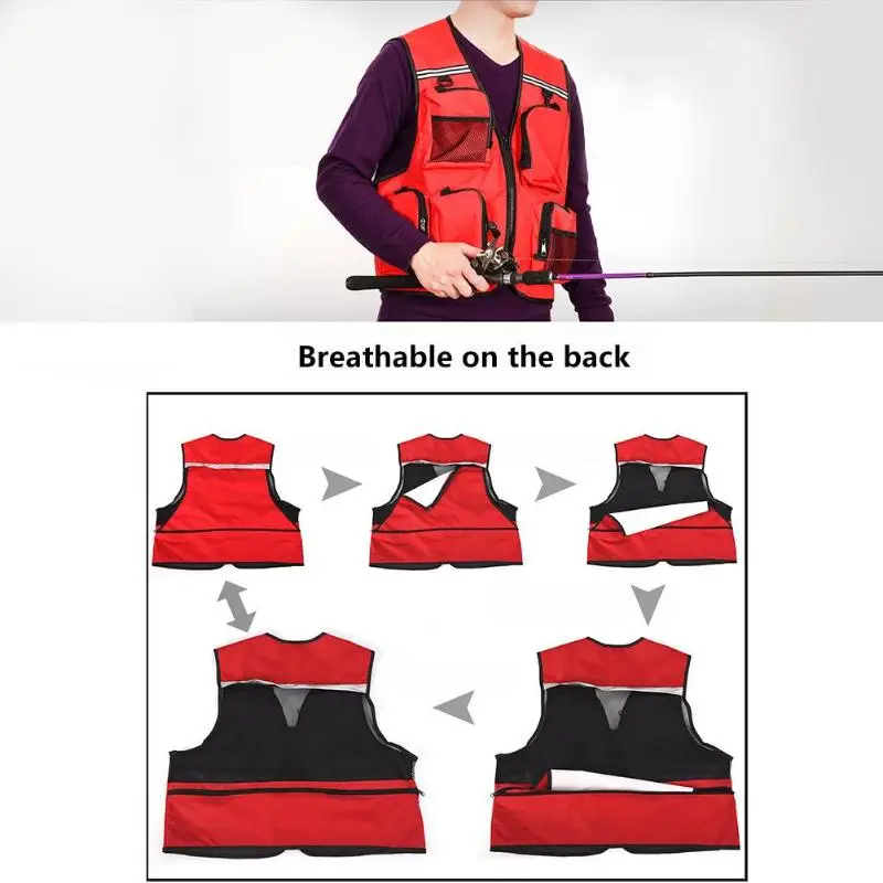 LEO для походов спорта рыбалки спасательный жилет для мужчин дышащий плавательный спасательный жилет для выживания красный/синий/черный цвет