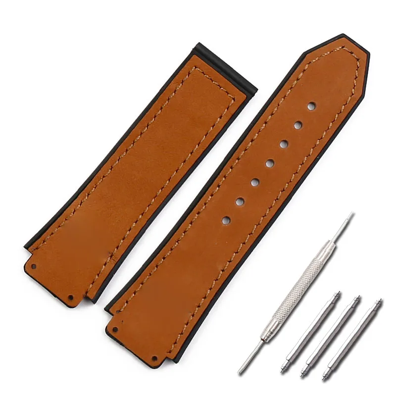 Pulseira de Borracha Esportes à Prova Strap19mmx25mm para Hublot Relógio Masculino Acessórios Crazy Grande Bang Série Dfemale Água Assistir Cinto Feminino