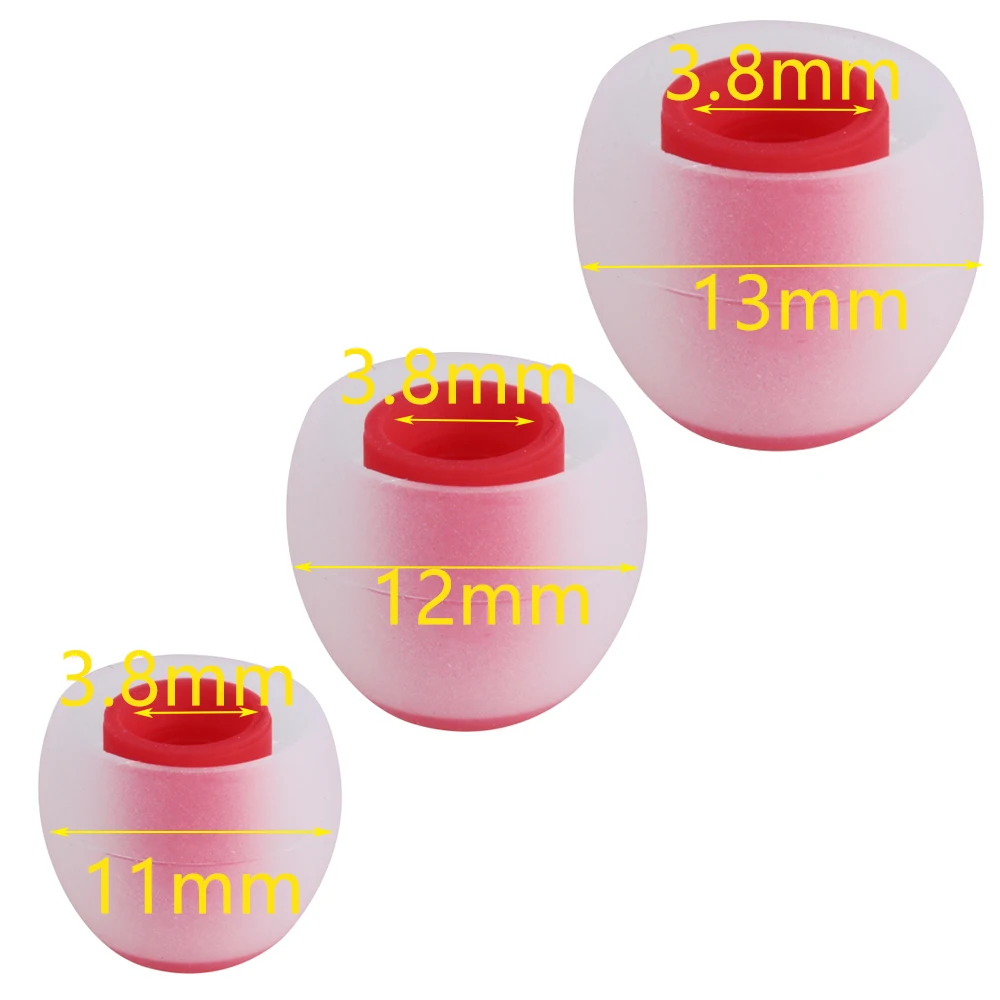 Универсальные 6 шт/3 пары 3,8 мм прочные наушники-вкладыши сменные насадки для наушников силиконовые резиновые наконечники
