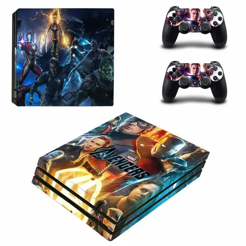YSP4P-3422 Мстители Endgame Железный человек PS4 Pro Кожа Наклейка для playstation 4 Pro консоль и контроллер PS4 Pro наклейка s Наклейка виниловая - Цвет: YSP4P-3422