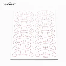 Navina 80 пар/упак. бумажные патчи под глазные накладки накладные бумажные накладки для наращивания ресниц накладки для глаз наклейки Обертывания инструменты для макияжа