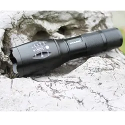 100% аутентичные E17 2000 Lumens 5-Mode нью-cree XM-L T6 из светодиодов фонари масштабируемые фокус факел от 1 * 18650 или 3 * ааа