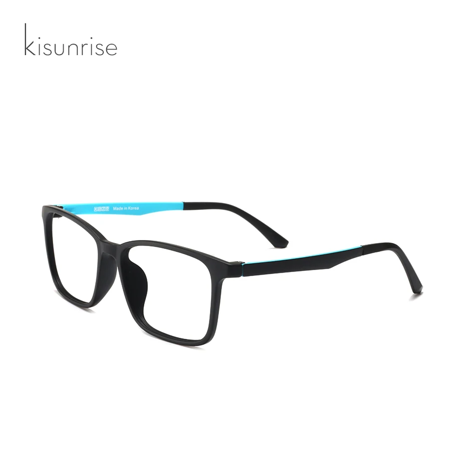 KISUNRISE Корея TR90 очки по рецепту Мужские квадратные оправы близорукие оптические очки подростковые очки женские 처경 안ks035 - Цвет оправы: NO.2