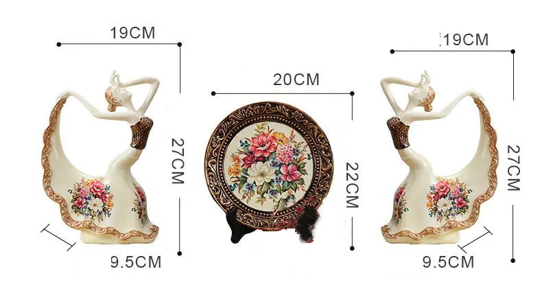 Европейский смолы павлин танцующая девушка домашние фигурки статуя ремесла украшения гостиной рабочего интерьера Творческий свадебный подарок