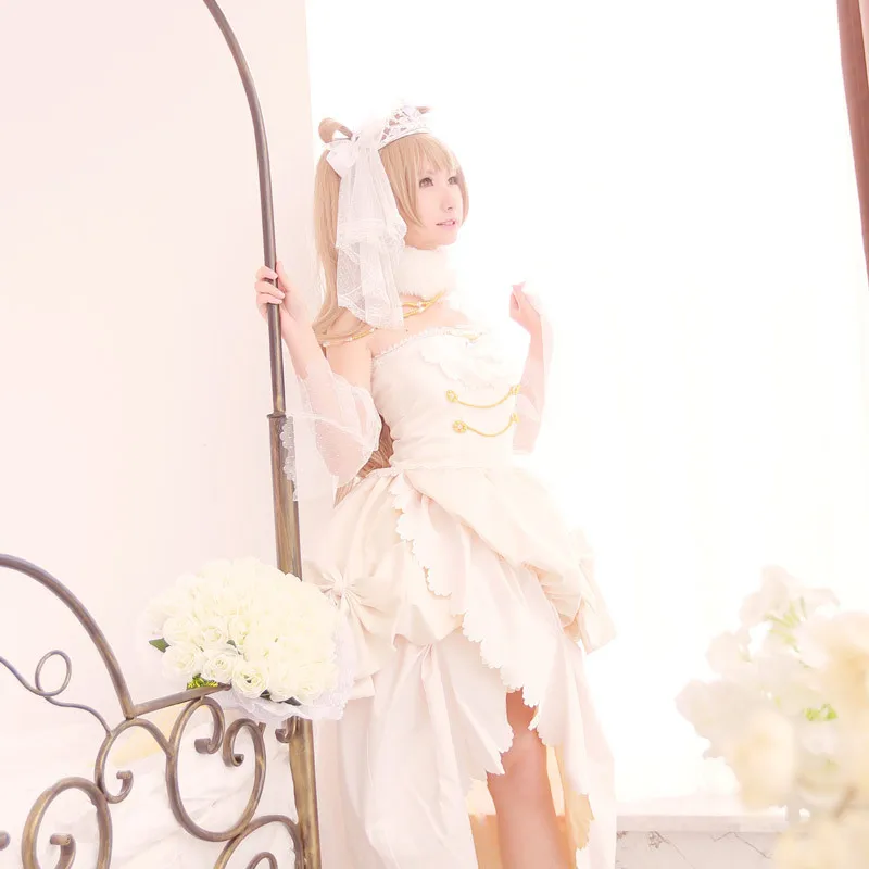 Love Live Kotori Minami Cosplay Lovelive School Idol Project White Love Live Kotori Minami Cosplay Lovelive School Idol Project White Satin Wedding Dress Costume Anese Uniform Anime On Aliexpress Alibaba