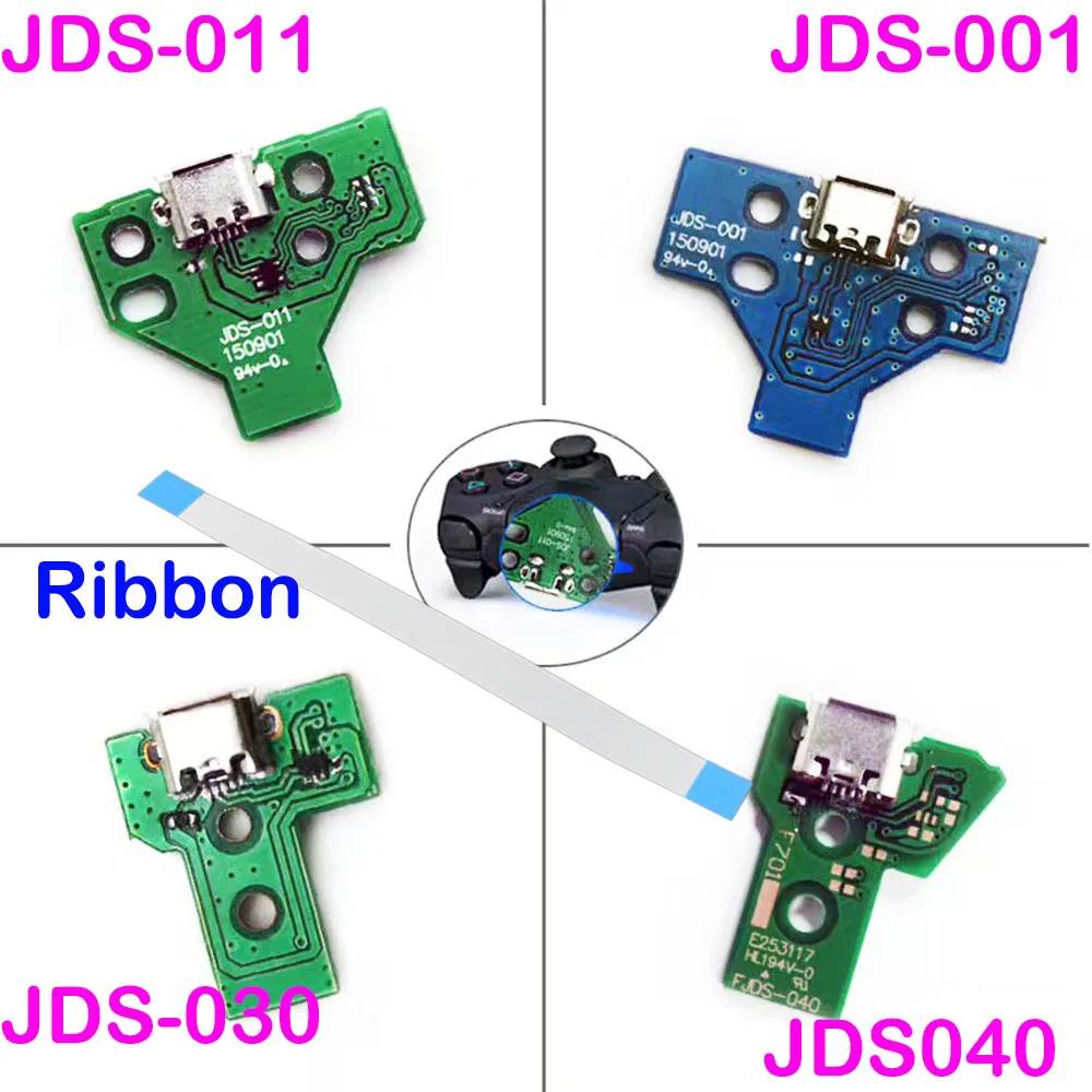 14Pin 12 Pin лента зарядного устройства кабель для sony PS4 Pro контроллер JDS-040 зарядная Плата USB разъем цепи