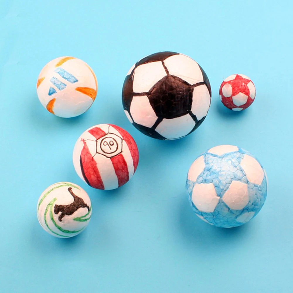 10pcs/set 4-10cm Model Polystyrene Styrofoam Foam Ball White Craft Balls For DIY Party Decoration Supplies Valentines Day Gift