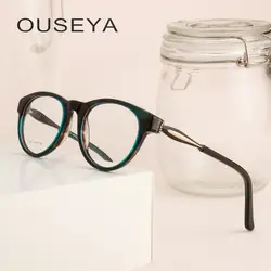 Ацетат Для женщин Винтаж очки Роскошные поддельные подарок Классический Мода благородный прозрачный плотная ретро очки #9911