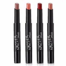 Пикантные 8 цветов гладкой легко носить Помада для губ оттенок карандаши косметические Водонепроницаемый бархат матовая Nude Lip Stick ручка Красота макияж