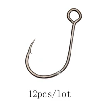 12 шт./лот, крючки для морской рыбалки, металлическая пластина, крючки из высокоуглеродистой стали, крепкие крючки для джига, приманка