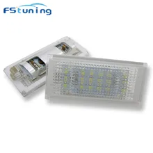 FStuning carro LEVOU Licença placa de luz para BMW E46 2D placa de Luz Da Lâmpada 12 V 18smd número da placa da luz da cauda da lâmpada traseira