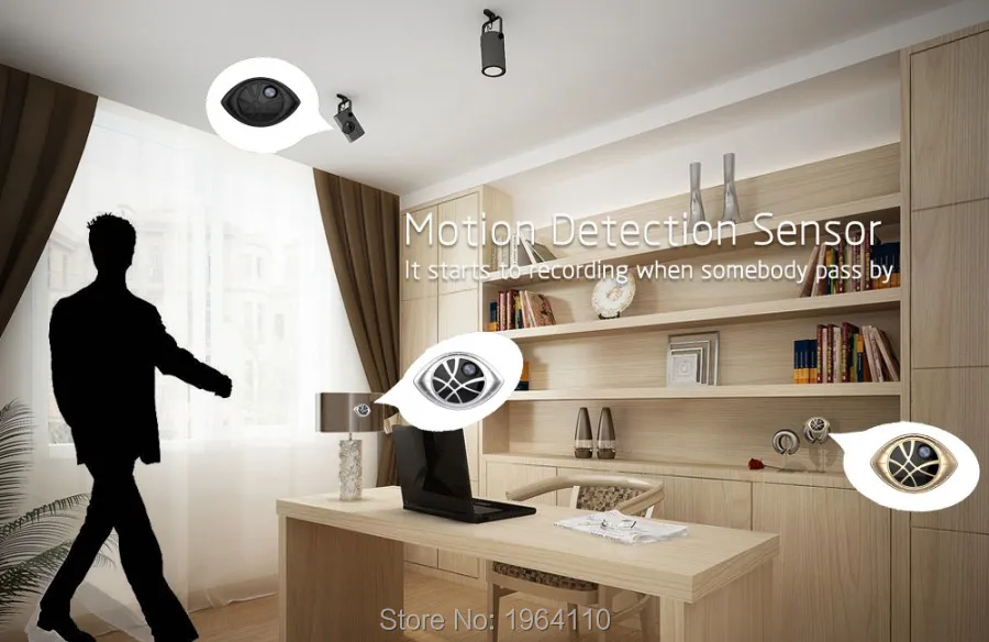 Super Mini Portable Magnetic WiFi Security DVR Camera Motion Detection & Magnetic Bracket Universal Installation motion