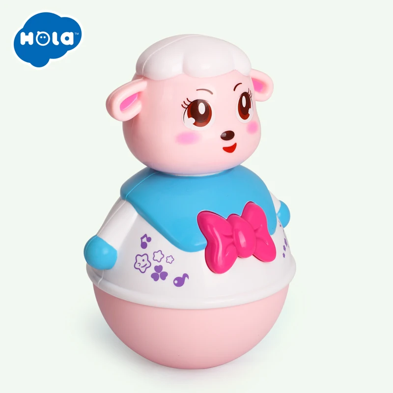 HUILE TOYS 967B Tumbler Rolling Electric Toy Roly-Poly Sheep Nodding Doll with Music & Light Educational Toy for Baby 0-12 month HUILE TOYS 967B Tumbler Rolling Electric Toy Roly-Poly Sheep Nodding Doll with Music & Light Educational Toy for Baby 0-12 month