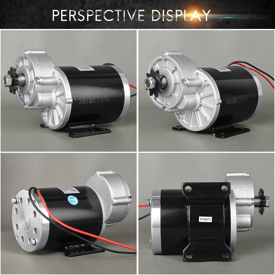 Motor de Escova Acessórios do Carro Unitemotor Elétrico 450 w 24 v 36 48 Engrenagem Desacelerar Triciclo Motocicleta Quad Ciclo Kit dc My1020z
