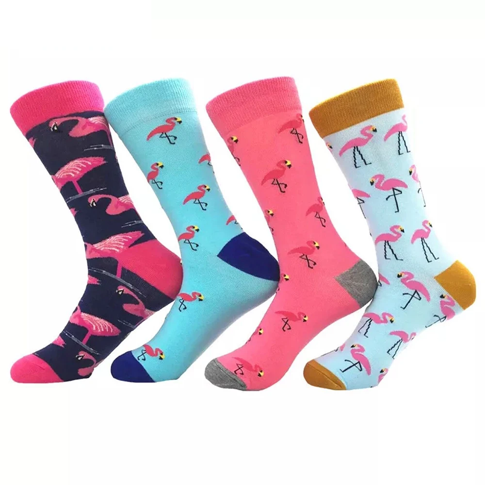 Flamingo Socks Animal Novelty Fashion Colorful Unisex Happy Socks Women