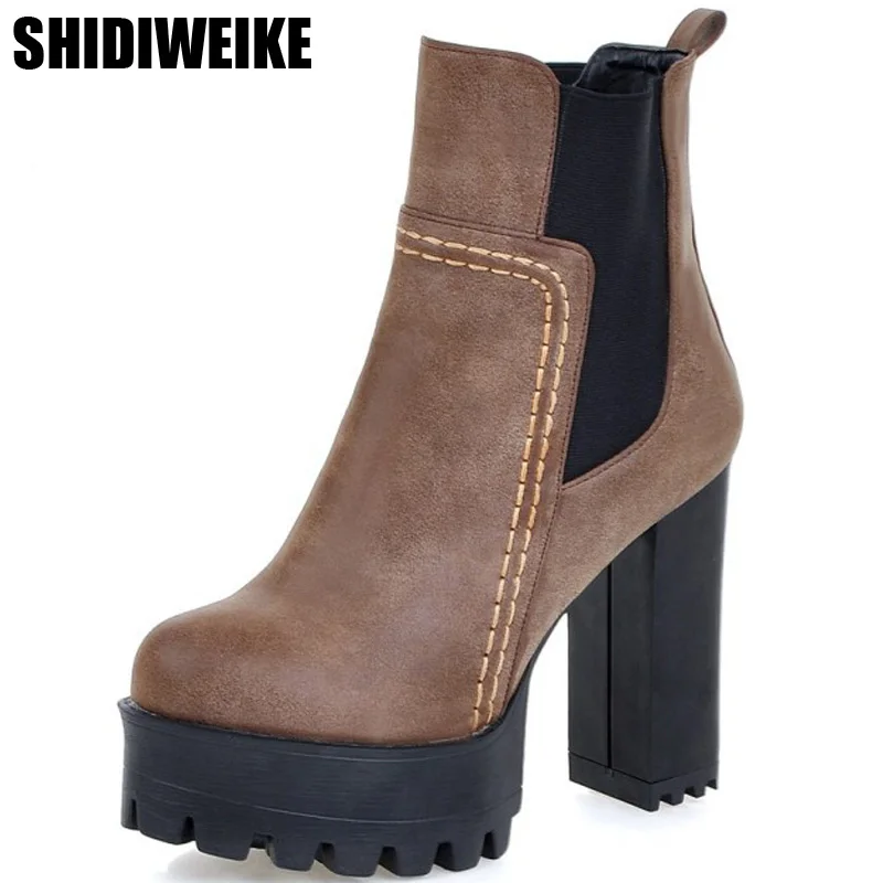 chunky square heels