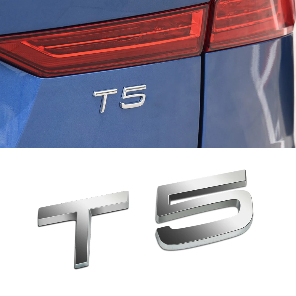 Металлические T5 T6 AWD буквы Эмблема багажника автомобиля Наклейка 3D наклейка для Volvo V40 V90 XC60 XC90 XC40 S60 S80 C30 Тюнинг автомобиля аксессуары