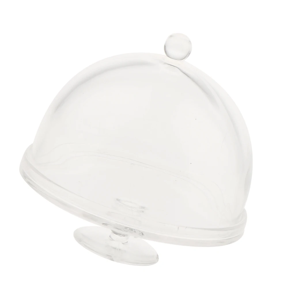 Dollhouse Miniature 1/12 Scale Clear Dessert Snack Can with Half Round Lid